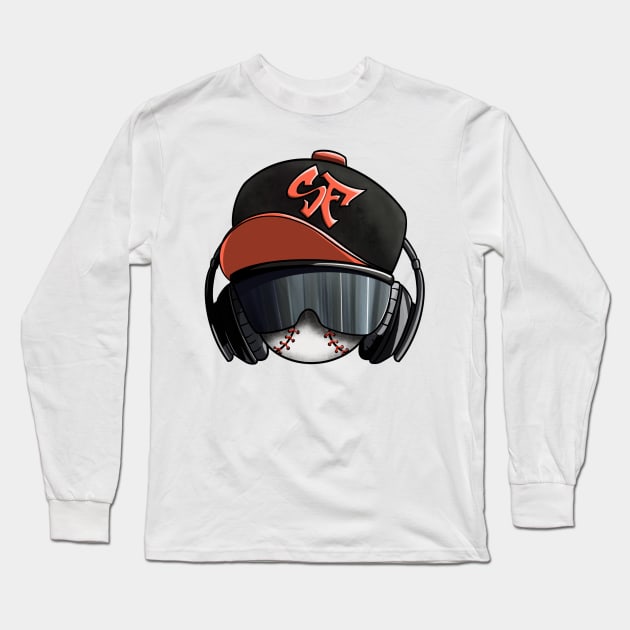 SF Baseball! (Giants) Long Sleeve T-Shirt by ericjueillustrates